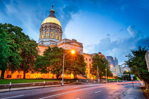 Georgia State Capitol Building in Atlanta, Georgia, USA.