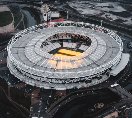 Sports Stadium Aerial - Roman Fox Unsplash