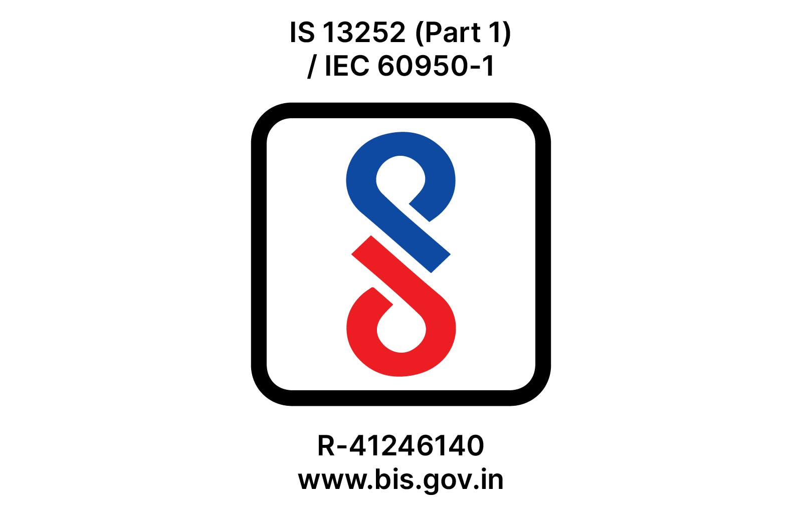 Bureau of Indian Standards (BIS) certificate logo